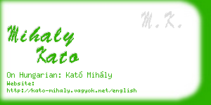 mihaly kato business card
